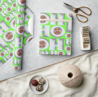 Cadeau Papier d'emballage personnalisé HO HO HO – Noël dr
