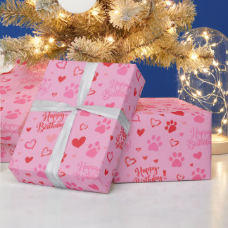 Cadeau Papier d'emballage personnalisé Joyeux Anniversair