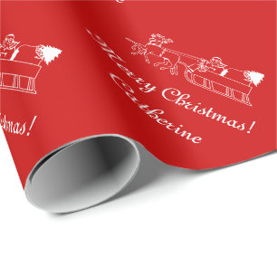 Cadeau Papier d'emballage personnalisé Joyeux Noël pèr