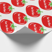 Cadeau Papier d'emballage personnalisé marrant de tomate (Coin)