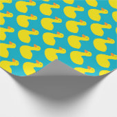 Cadeau Papier d'emballage personnalisé pour canards jaune (Coin)