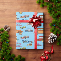 Papier d'emballage personnalisé pour les fêtes de