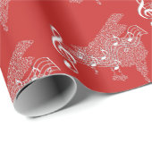 Cadeau Papier d'emballage - piano à queue et personnel (Coin rond)