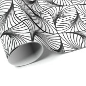 Cadeau papier d'emballage pivotant géométrique (Coin rond)