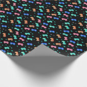 Cadeau Papier d'emballage Pixel Hearts & Controllers - In (Coin)
