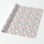 Cadeau Papier d'emballage Pixel Hearts & Controllers - Jo (Déroulé)