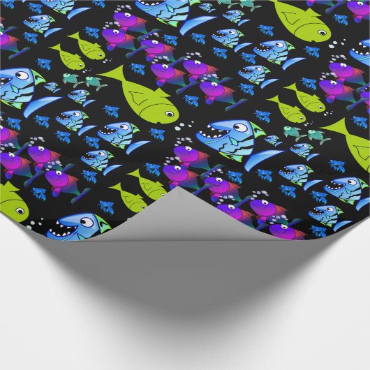 Cadeau Papier d'emballage Poisson (Coin)