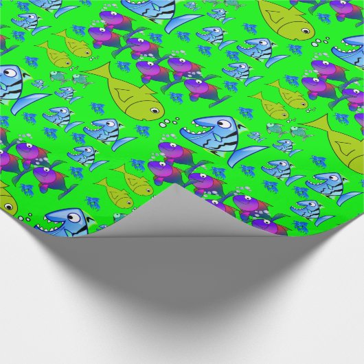 Cadeau Papier d'emballage Poisson (Coin)