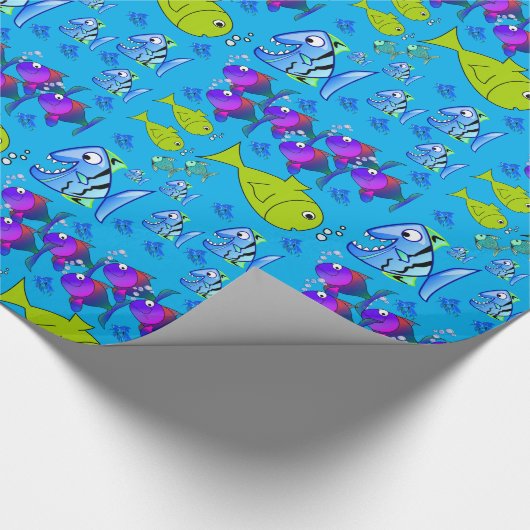Cadeau Papier d'emballage Poisson (Coin)