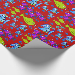 Cadeau Papier d'emballage Poisson