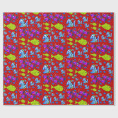 Cadeau Papier d'emballage Poisson (Plat)
