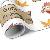 Cadeau Papier d'emballage Poisson (Coin rond)