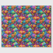 Cadeau Papier d'emballage - Poisson à fierté 1 (Plat)