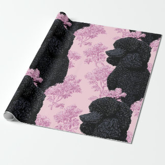 Cadeau Papier d'emballage Poodle & Botanique