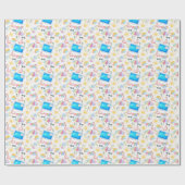 Cadeau Papier d'emballage Pool Party (Plat)