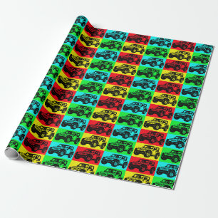 Cadeau Papier d'emballage pop art pour véhicule hors rout