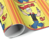 Cadeau Papier d'emballage Popeye (Coin rond)
