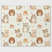 Cadeau papier d'emballage pour animaux mignons (Plat)