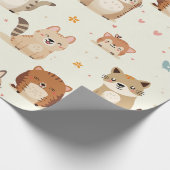 Cadeau papier d'emballage pour animaux mignons (Coin)