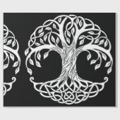 Cadeau papier d'emballage pour arbre céleste (Plat)