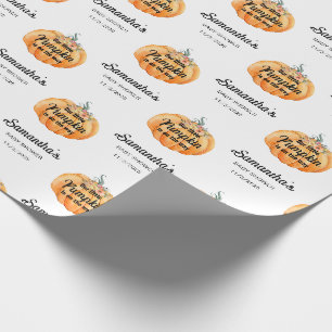 Cadeau Papier d'emballage pour Baby Shower Little Pumpkin