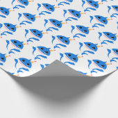 Cadeau Papier d'emballage pour bébé requin (Coin)
