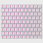 Cadeau Papier d'emballage pour bébé requin (Plat)