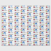 Cadeau Papier d'emballage pour bébé requin (Plat)