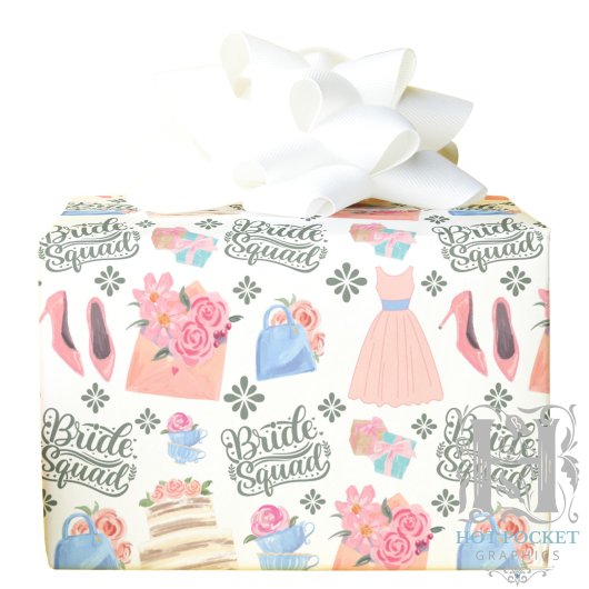 Cadeau Papier d'emballage pour cadeaux de mariage Bride S