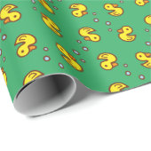 Cadeau Papier d'emballage pour canard jaune (Coin rond)