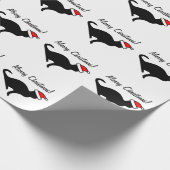Cadeau Papier d'emballage pour chat de Noël (Coin)