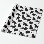 Cadeau Papier d'emballage pour chat noir (Déroulé)