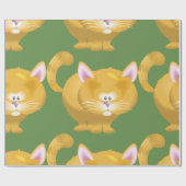Cadeau Papier d'emballage pour chats de gingembre (Plat)