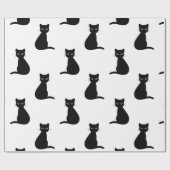 Cadeau Papier d'emballage pour chats noirs (Plat)