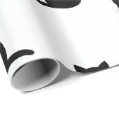 Cadeau Papier d'emballage pour chats noirs (Coin rond)