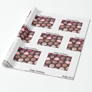 Cadeau Papier d'emballage pour chocolats truffes Joyeux A