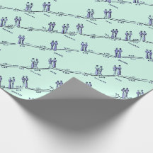 Papier d'emballage pour cours de danse (Vert)