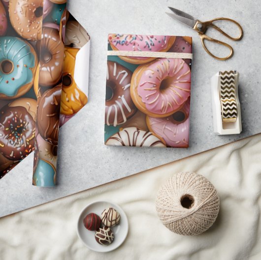 Cadeau Papier d'emballage pour Donut (Artisanat)
