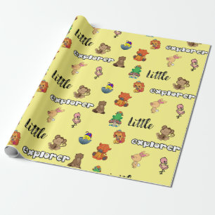 Cadeau Papier d'emballage pour drap plat Little Explorer