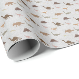 Cadeau Papier d'emballage pour enfants Dinosaures Terreux