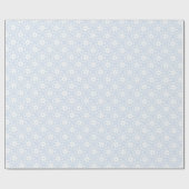 Cadeau Papier d'emballage pour flocon bleu glace (Plat)