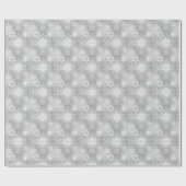 Cadeau Papier d'emballage pour flocon de neige gris de No (Plat)