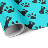 Cadeau Papier d'emballage pour impression de chien (Coin rond)