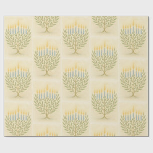 Cadeau Papier d'emballage pour la ménorah de Hanouka