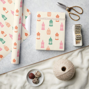 Cadeau Papier d'emballage pour lanterne Fanous pastel
