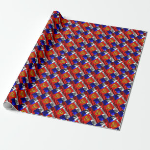 Cadeau Papier d'emballage pour les bras de pavillon russe
