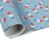 Cadeau Papier d'emballage pour Popsicles Patriotiques (Coin rond)