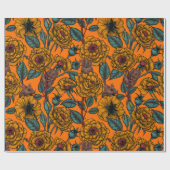 Cadeau Papier d'emballage pour souris rétro (Plat)