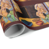 Cadeau Papier d'emballage PRIÈRE DU MATIN (Coin rond)