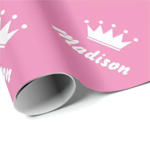 Cadeau Papier d'emballage princesse rose Matte
